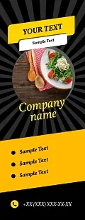Restaurant advertising banner template