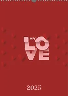 Calendar template for lovers