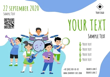 Children's concert poster template