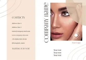 Beauty salon booklet template