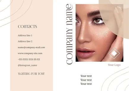 Beauty salon booklet template