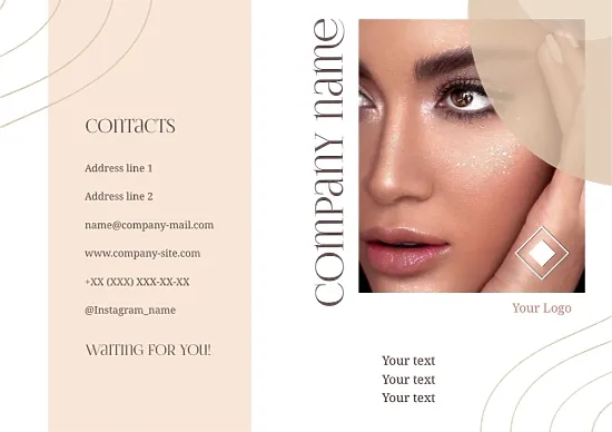 Beauty salon booklet template