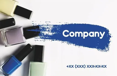 Euro nail salon business card template