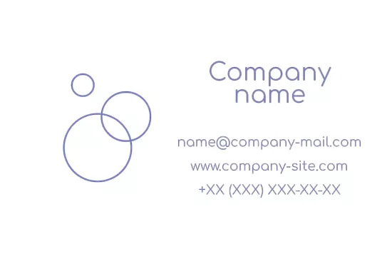 Laundry Business Card Template