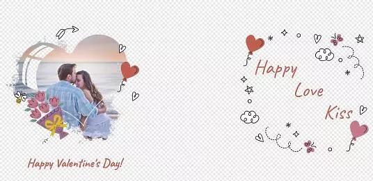 Valentine's Day mug Template