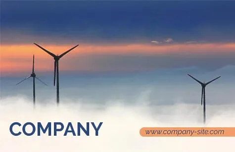 Wind Farm Business Card Template