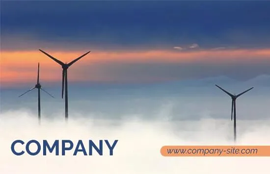 Wind Farm Business Card Template