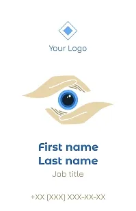 Ophthalmologist's business card template