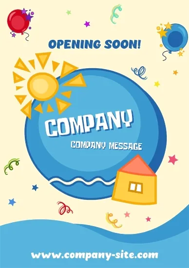 Children's Playroom poster Template