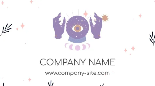 Psychic business Card Template