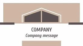 Template of a universal strict business card