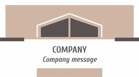 Template of a universal strict business card