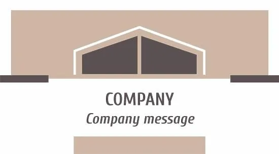 Template of a universal strict business card