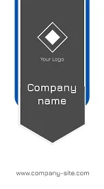 Strict business card template