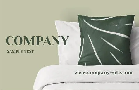 Textile store business card template