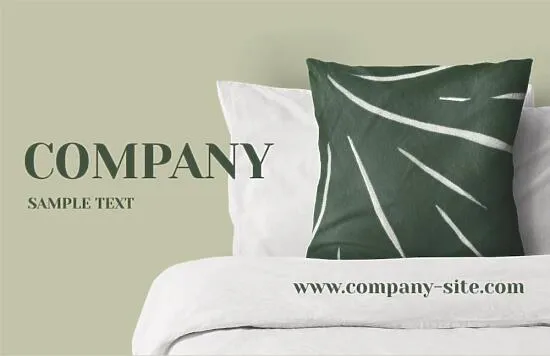 Textile store business card template