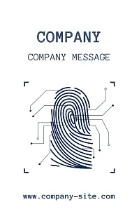 Security Systems company business card template