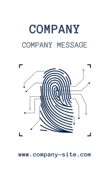 Security Systems company business card template