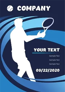 Tennis Club Poster Template