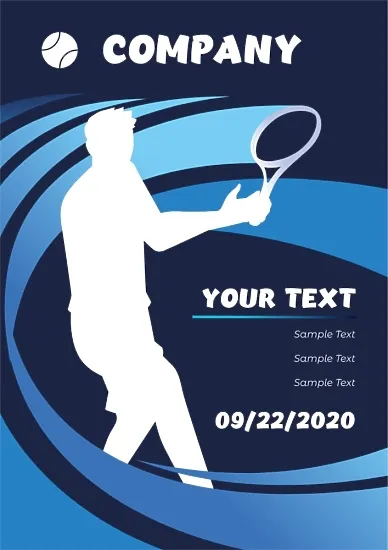 Tennis Club Poster Template