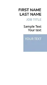 Template for a simple abstract business card