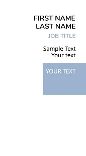 Template for a simple abstract business card