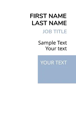Template for a simple abstract business card