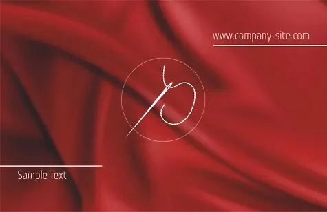 Sewing workshop business card template