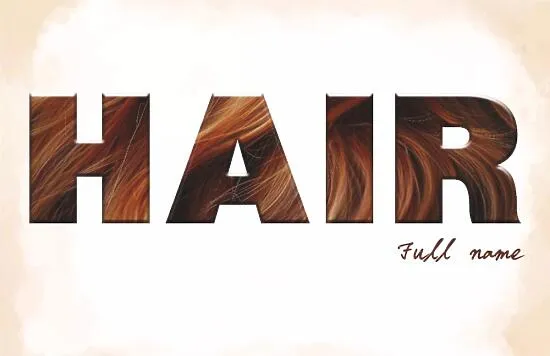 Hairdresser's business card template