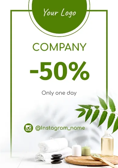 Spa Salon poster template