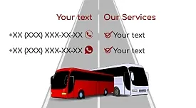 Passenger Transport business card template