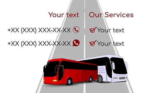 Passenger Transport business card template