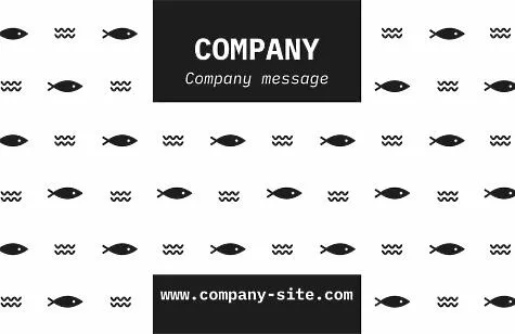 Fishing shop business card template