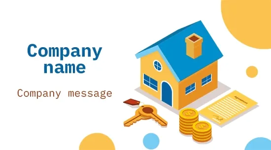 Lessor's business card template