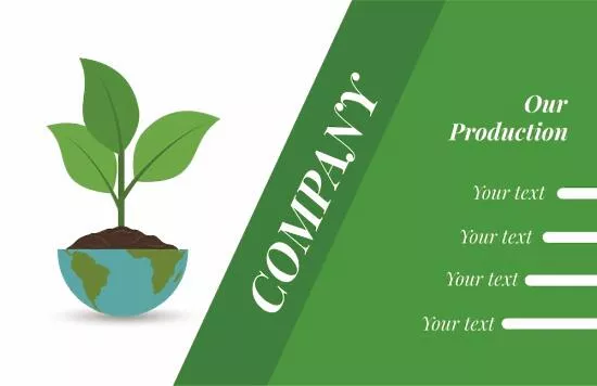 Ecologist's business card template
