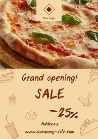 Pizza Shop poster template