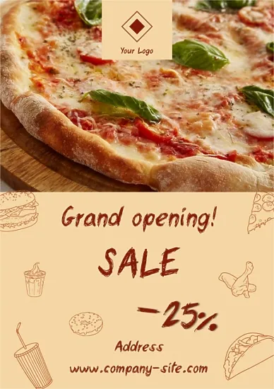 Pizza Shop poster template