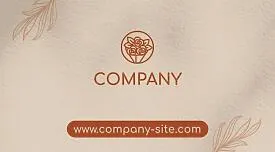 Florist's business card template