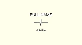Cardiologist's business card template