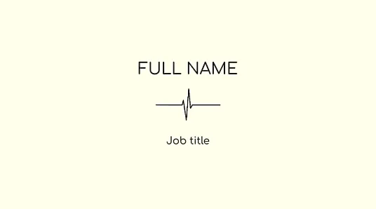 Cardiologist's business card template