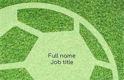 Football club business card template