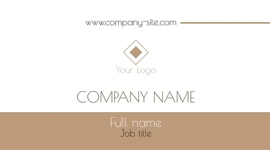 A simple corporate business card template