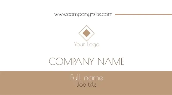 A simple corporate business card template