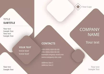 Abstract information Booklet template