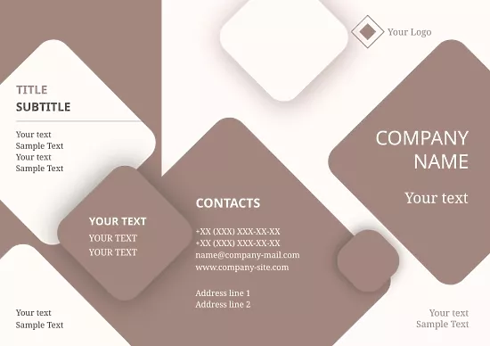 Abstract information Booklet template