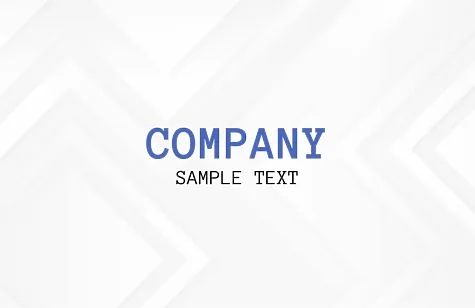 Abstract Euro business card template with triangles