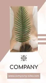 Massage therapist business card template