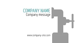 Plumbing business card template