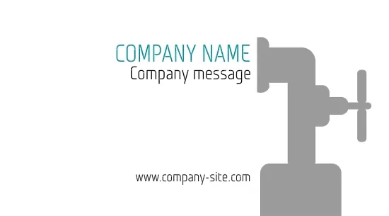 Plumbing business card template