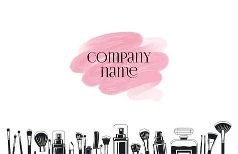 Make-up artist's business card template